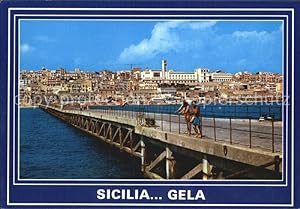 Seller image for Postkarte Carte Postale Gela Pontile panorama for sale by Versandhandel Boeger