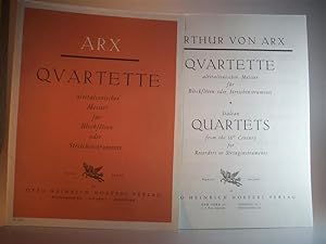 Quartette altitalienischer Meister für Blockflöten oder Streichinstrumente. Partitur und 4 Stimmen.