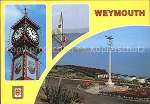Seller image for Postkarte Carte Postale Weymouth Dorset The Clock Wind-surfing Greenhill Gardens for sale by Versandhandel Boeger