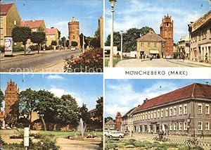 Bild des Verkufers fr Postkarte Carte Postale Mncheberg Storchenturm Pulverturm Ernst-Thlmann-Strasse zum Verkauf von Versandhandel Boeger