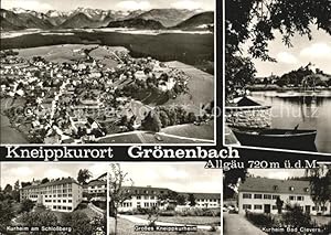 Postkarte Carte Postale Grönenbach Bad Kneippkurheim Kurheim Bad Clevers