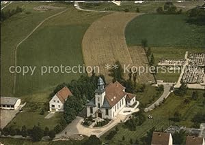 Postkarte Carte Postale Welschbach Hirzweiler Katholische Pfarrkirche St Laurentius Fliegeraufnahme