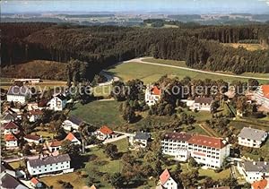 Postkarte Carte Postale Bad Grönenbach Kneippsanatorium Dr Krautheim am Schlossberg Fliegeraufnahme