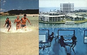 Postkarte Carte Postale Freeport Freeport Lucaya Carlton Hotel Strandpartie Taucher