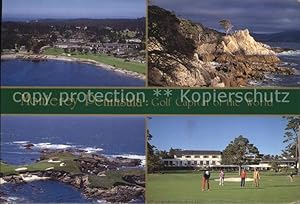 Seller image for Postkarte Carte Postale Monterey California Golf Capital of the World Pebble Beach Cypress Point Spanish Bay and Spyglass Hill Golf for sale by Versandhandel Boeger