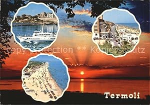 Bild des Verkufers fr Postkarte Carte Postale Termoli Schiff Strand Promenade Sonnenuntergang am Meer zum Verkauf von Versandhandel Boeger