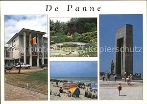 Postkarte Carte Postale De Panne Denkmal Strand Minigolf