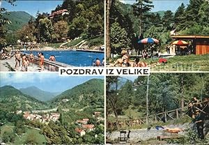 Bild des Verkufers fr Postkarte Carte Postale Veliko Gradiste Swimmingpool Grillen Strand zum Verkauf von Versandhandel Boeger