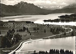 Postkarte Carte Postale Forggensee Schwangau mit Staudamm