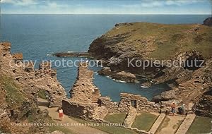 Bild des Verkufers fr Postkarte Carte Postale Tintagel King Arthurs Castle and Barras Head Ruines Coast zum Verkauf von Versandhandel Boeger