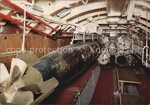 Postkarte Carte Postale U-Boote U-995 Torpedo-Bugraum Laboe