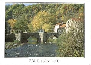 Bild des Verkufers fr Postkarte Carte Postale Saurier Pont Collection Image d'Auvergne en automne zum Verkauf von Versandhandel Boeger