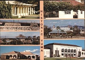 Seller image for Postkarte Carte Postale Yuma Arizona City County Library Territorial Prison Small Fee Quechan Indian Museum Custom House Fine Arts Center for sale by Versandhandel Boeger