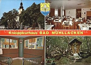 Postkarte Carte Postale Bad Mühllacken Oberoesterreich Kneippkurhaus Kirche Inri