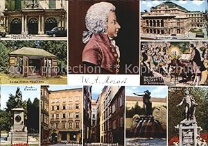 Bild des Verkufers fr Postkarte Carte Postale Mozart Wolfgang Amadeus Zauberflten-Huschen Figarohaus Domgasse 5 Gevburtshaus zum Verkauf von Versandhandel Boeger