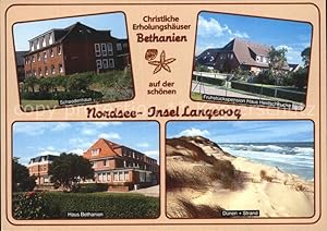 Bild des Verkufers fr Postkarte Carte Postale Langeoog Nordseebad Schwedenhaus Frhstckspension Heidschnucke Haus Bethanien Dnen Strand zum Verkauf von Versandhandel Boeger