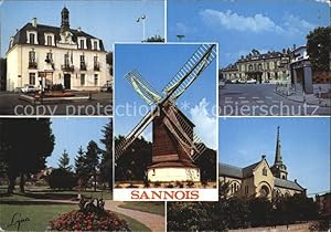 Postkarte Carte Postale Sannois Hotel de Ville Moulin de Sannois