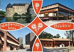 Postkarte Carte Postale Örebro Schloss Stadtansichten