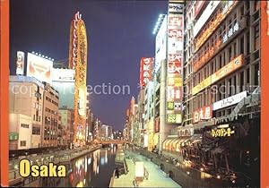 Postkarte Carte Postale Osaka Dotonbori