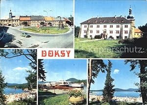 Postkarte Carte Postale Doksy Hirschberg See Strand Machovo Jezero