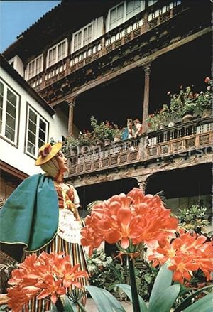 Postkarte Carte Postale La Orotava Vestidos tipicos en la Casa de los Balcones