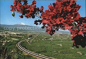 Postkarte Carte Postale La Orotava Vista del Valle Autopista del Norte y Teide