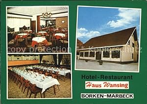 Postkarte Carte Postale Marbeck Hotel Restaurant Haus Wansing