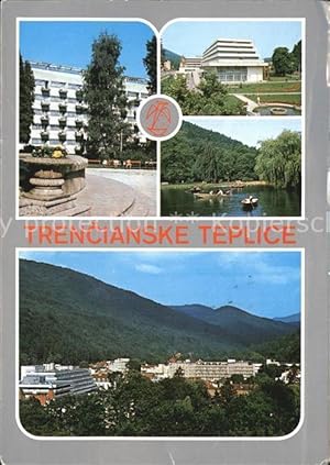 Postkarte Carte Postale Trencianske Teplice Liecebny dom Machnac Sanatorium Krym jazierko na Bara...