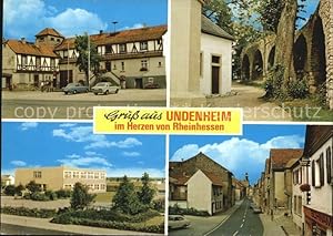 Bild des Verkufers fr Postkarte Carte Postale Undenheim Gaststtte Zum Keglerheim Stadtmauer Schule Dorfstrasse zum Verkauf von Versandhandel Boeger