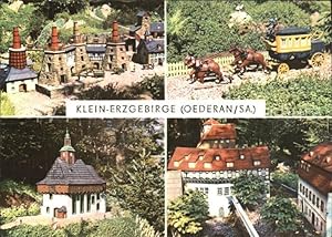 Bild des Verkufers fr Postkarte Carte Postale Miniatur Klein-Erzgebirge Kalkwerk Lengefeld Alte Postkutsche zum Verkauf von Versandhandel Boeger