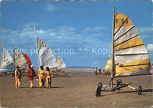 Image du vendeur pour Postkarte Carte Postale Segeln Chars a Voile Cote d'Opale Strandsegeln mis en vente par Versandhandel Boeger