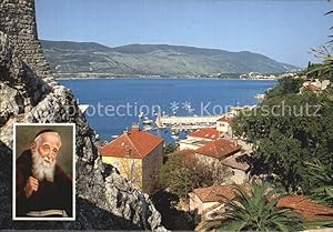 Postkarte Carte Postale Hercegnovi Geburtshaus des heiligen Leopold Mandic mit Hafen