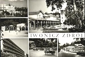 Postkarte Carte Postale Iwonicz Zdroj Sanatorium Excelsior ijalnia Dom Zdrojowy Muszla koncertowa...