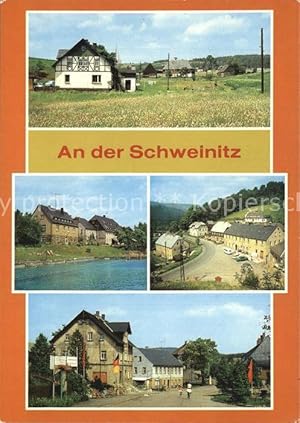 Postkarte Carte Postale Schweinitz Elster Deutscheinsiedel Brüderwiese Ferienheim Erich Weinert