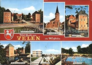 Postkarte Carte Postale Velen St. Andreas Kirche Schlosspartie