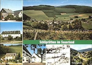 Postkarte Carte Postale Schliprüthen Pension Rademacher Rath Hoberg Skilift Campingplatz
