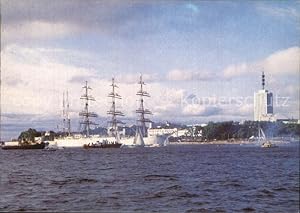 Postkarte Carte Postale Archangelsk Segelschiff Sedow Hafen