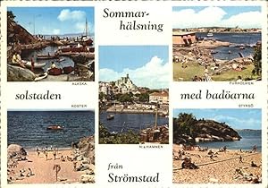 Bild des Verkufers fr Postkarte Carte Postale Strmstad Strand Hafen zum Verkauf von Versandhandel Boeger