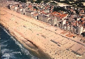 Postkarte Carte Postale De Panne Fliegeraufnahme mit Strand