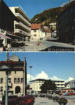 Postkarte Carte Postale Vaduz Altenbachstrasse Kuhgrat Postamt Rathaus Hotel Vaduzerhof