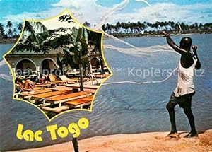 Postkarte Carte Postale Togo Hotel de Lac Togo Agbodrafo