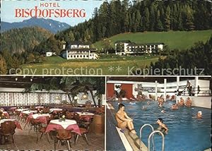 Postkarte Carte Postale Windischgarsten Hotel Pension Bischofsberg Speisesaal Hallenbad