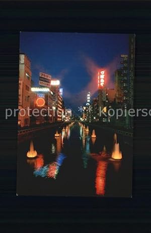 Postkarte Carte Postale Osaka Night of Dohtonbori