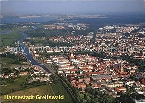 Postkarte Carte Postale Greifswald Hansestadt Fliegeraufnahme