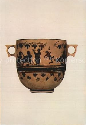 Image du vendeur pour Postkarte Carte Postale Vase Rotfiguriger Krater mit Symposion-Szene Athen Nationalmuseum mis en vente par Versandhandel Boeger