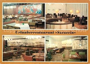 Bild des Verkufers fr Postkarte Carte Postale Binz Rgen FDGB Restaurant Szczecin Speiserestaurant Odra Cafe Malina Verbinder Bierstube Gryf zum Verkauf von Versandhandel Boeger