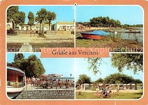 Postkarte Carte Postale Verchen Bungalows Kummerower See Naherholungszentrum Schiffsgaststätte Br...