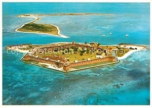 Bild des Verkufers fr Postkarte Carte Postale Key West Fort Jefferson Dry Tortugas Fliegeraufnahme zum Verkauf von Versandhandel Boeger