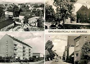 Postkarte Carte Postale Grossbardau Stadtblick Schmiedeteich Neubau Polytech Oberschule Schulstrasse