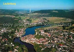 Postkarte Carte Postale Laufenburg AG Deutschland Schweiz Fliegeraufnahme